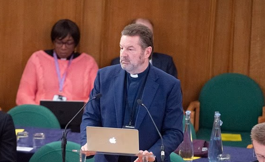 Church of England General Synod meeting at Church House Westminster in 2026 during debate over slavery reparations