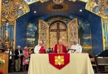 Late artist Steve O’Loughlin completed altar art at Holy Nativity, Westchester as final masterpiece