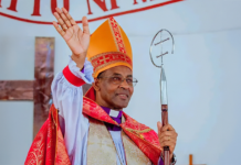 New Primate of Burundi is installed at service in Bujumbura attended by the Archbishop of Canterbury